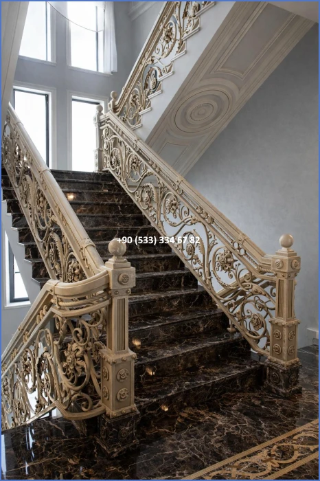 MERDİVEN KORKULUKLARI- MERDİVEN KORKULUK TASARIMI- FERFORJE MERDİVEN KORKULUK MODELLERİ dek76