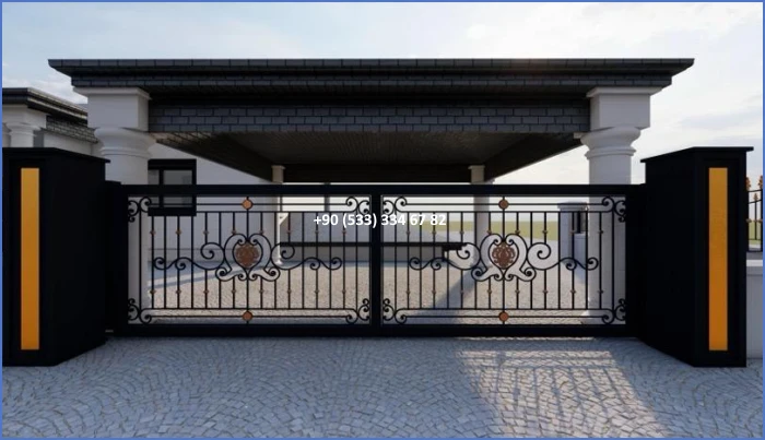 VİLLA KAPILARI-FERFORJE VİLLA KAPILAR-VİLLA GİRİŞ KAPILAR-BAHÇE KAPILARI-FERFORJE KAPILAR dek170