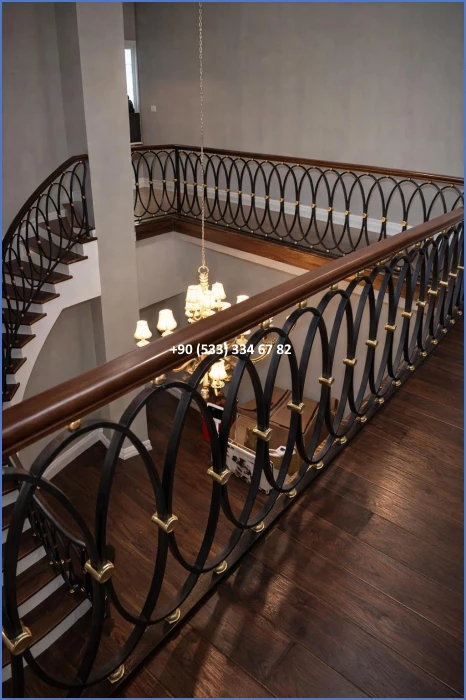 MERDİVEN KORKULUKLARI- MERDİVEN KORKULUK TASARIMI- FERFORJE MERDİVEN KORKULUK MODELLERİ dek58