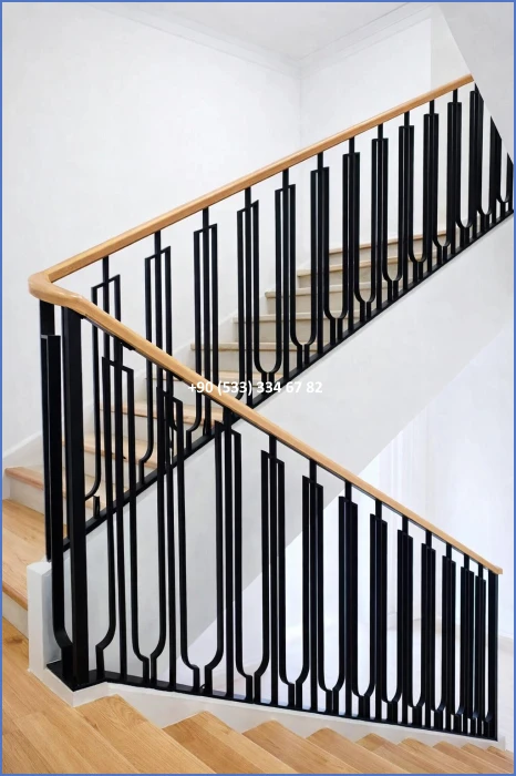 MERDİVEN KORKULUKLARI- MERDİVEN KORKULUK TASARIMI- FERFORJE MERDİVEN KORKULUK MODELLERİ dek63