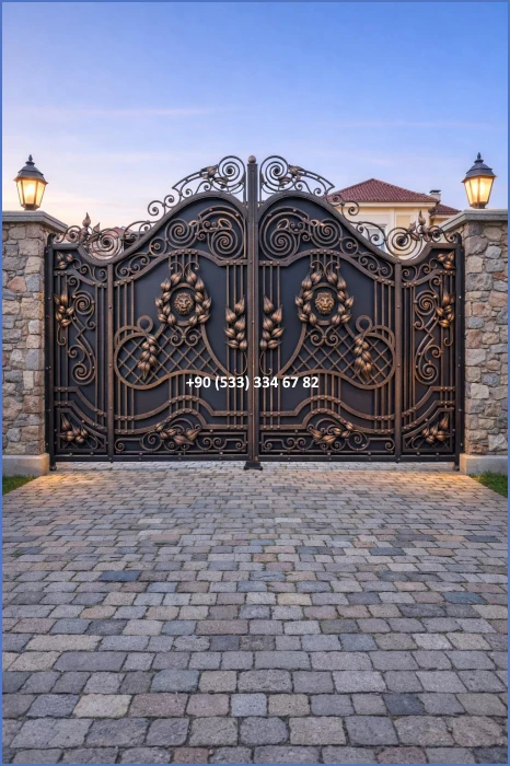 VİLLA KAPILARI-FERFORJE VİLLA KAPILAR-VİLLA GİRİŞ KAPILAR-BAHÇE KAPILARI-FERFORJE KAPILAR dek128