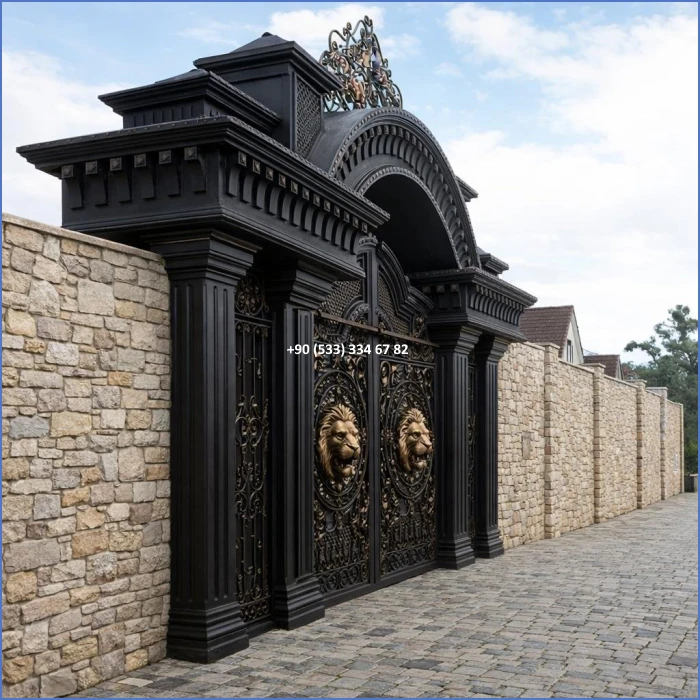 VİLLA KAPILARI-FERFORJE VİLLA KAPILAR-VİLLA GİRİŞ KAPILAR-BAHÇE KAPILARI-FERFORJE KAPILAR dek129